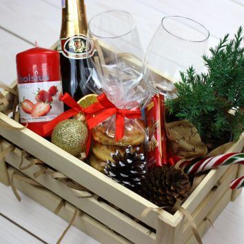 Новогодний ящик с ёлкой