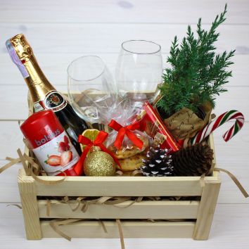 Новогодний ящик с ёлкой