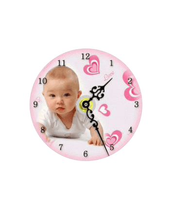 Маленькие круглые стеклянные часы