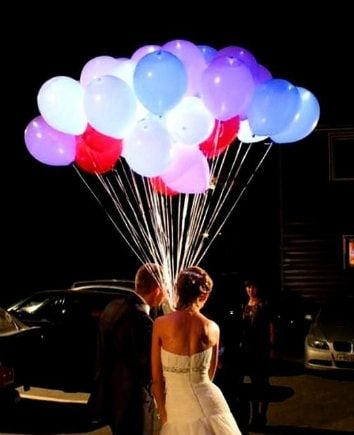 Baloane cu heliu incandescente
