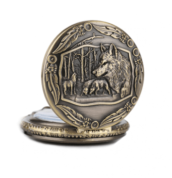 Карманные часы- Дикий Волк