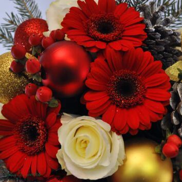 Compoziție în caseta "Flori de iarnă"