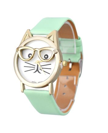 Женские часы Кошка с очками CO 011