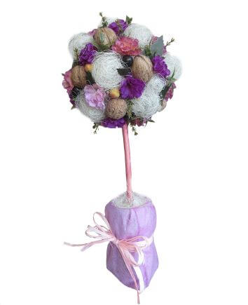 Дерево из цветов ручной работы