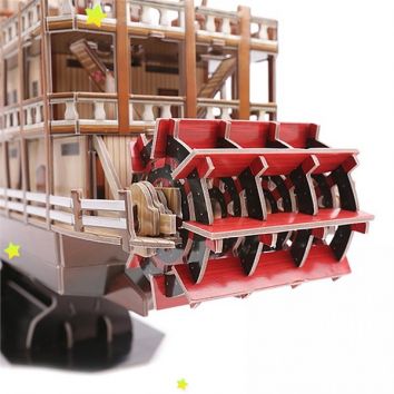 Puzzle-constructor "Steamboat"
