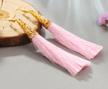 Серьги с кисточками