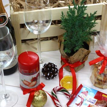 Новогодний ящик с ёлкой