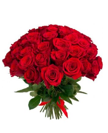 Одна красная роза 40 см