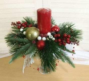 Новогодний подсвечник