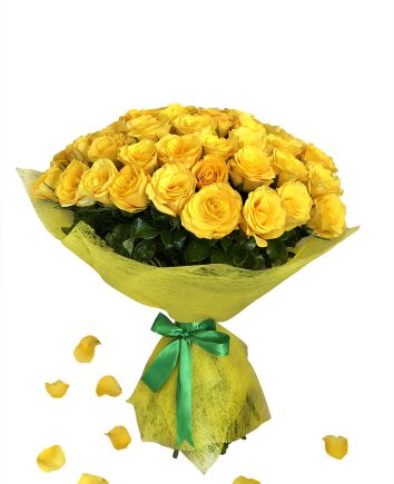 розы желтые