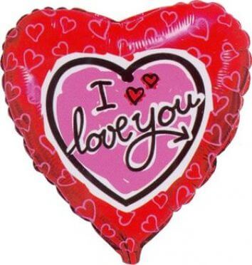 Фольгированный шарик "I love you"