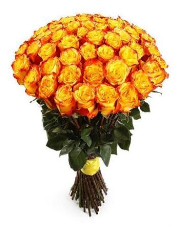 Букет из 101 желтой розы