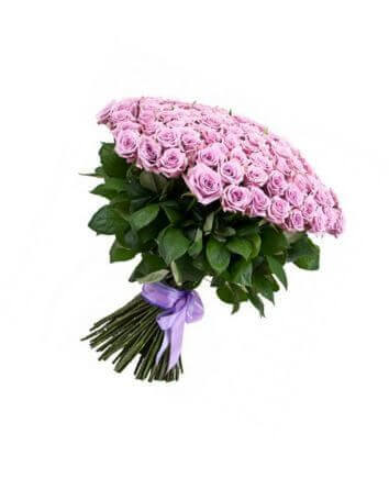 Букет из фиолетовых роз