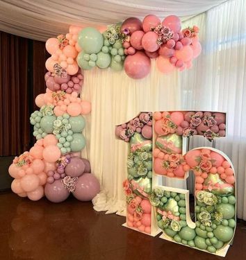 Объемные цифры на день рождения №3