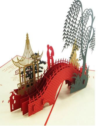 Открытка мост влюбленных