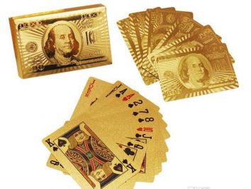 Gold playing cards
