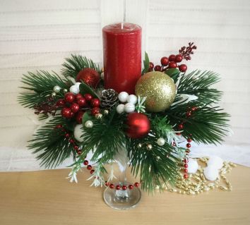 Новогодний подсвечник