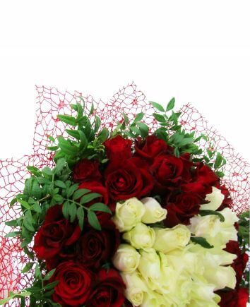 Сердце из роз