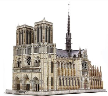 3D пазл-конструктор Notre Dame de Paris