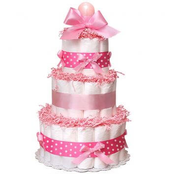 Торт из подгузников